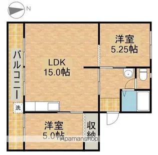 サンシャイン丸松【1階】の間取り