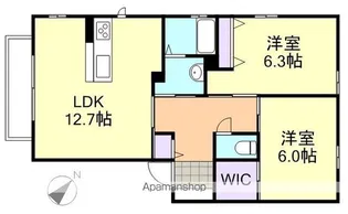 アネシス・アイ A棟【2階】の間取り