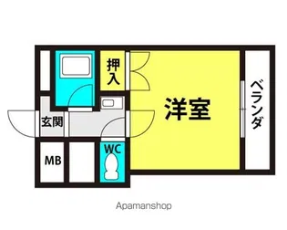 コモテリアK&M【2階】の間取り