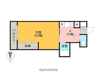 シャングリラ福沢【502号室】の間取り
