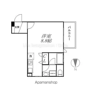 ミラージュにおの浜【703号室号室】の間取り