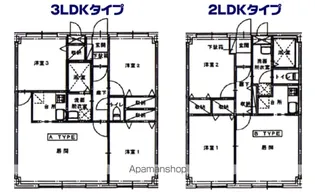 シティパレス的場【203号室】の間取り