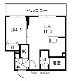グラシオン【301号室】の間取り