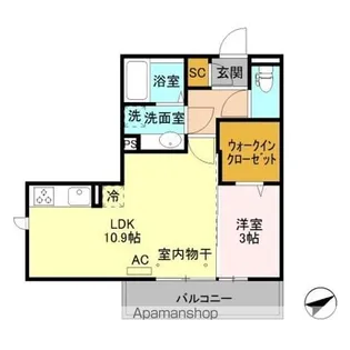 レジデンス リアン【2階】の間取り