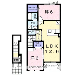 カーサ・プラシードⅡ【2階】の間取り