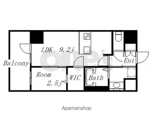 エステムコート名古屋新栄Ⅱアリーナ【12階】の間取り