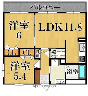 フォレストコート【3階】の間取り