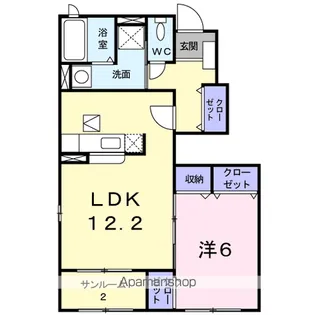 グレイナE【1階】の間取り