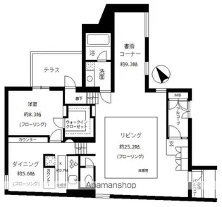 VISCONTI覚王山【4階】の間取り