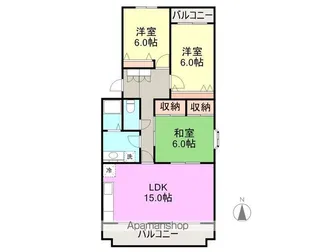 バロールK&Y B棟【1階】の間取り