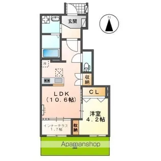 仮)豊山町青山六和アパート【1階】の間取り