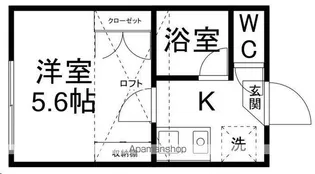 ピースフル泉第3【202号室】の間取り
