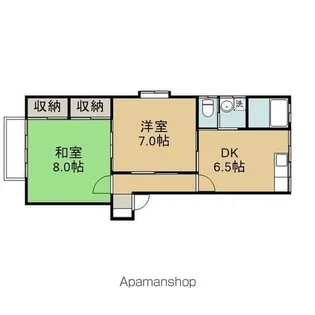 リトルハイムK【202号室】の間取り