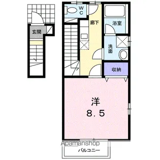 アデレード【2階】の間取り
