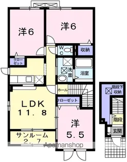 イーハトーヴC【2階】の間取り