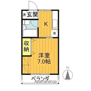 コーポ西崎【202号室】の間取り