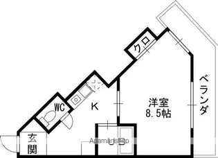 ブロッサムSANKYO【306号室】の間取り