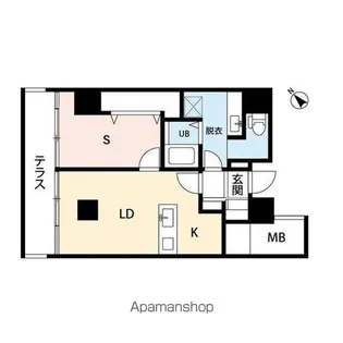 ザ・パーク一番堀【4階】の間取り