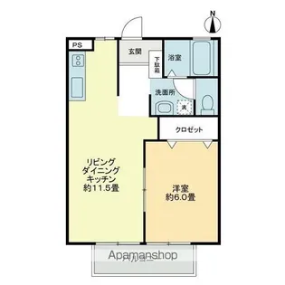 フォブールHANA【2階】の間取り