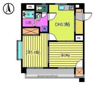 ライラックⅢ【202号室】の間取り