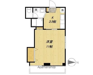 甲武ビル(居住用)【202号室】の間取り