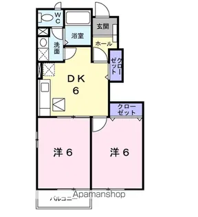 サントゥール サウス【1階】の間取り