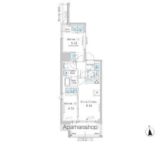 パークアクシス新御徒町EAST【4階】の間取り