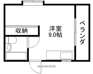マンション ラ・セゾン【102号室】の間取り