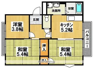 メゾン・ド・スワ【1階】の間取り