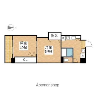 プレステージ名古屋【807号室】の間取り