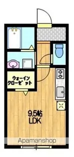 ペイサージュ【201号室】の間取り