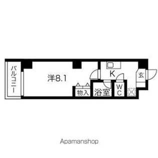 ベル黒川【903号室】の間取り