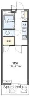 レオパレスインサイド新栄【311号室】の間取り