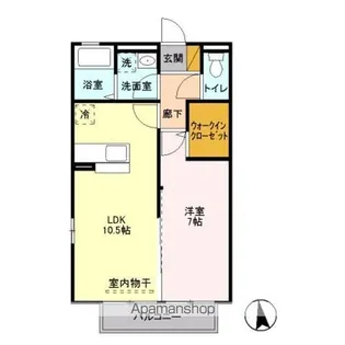 クレール上落合【1階】の間取り