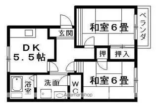 コーポプラミス【1階】の間取り