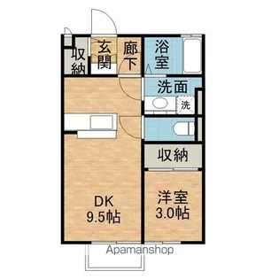 ユーメ・ハイム【1階】の間取り