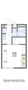 レオパレスドルチェ伊藤【103号室】の間取り