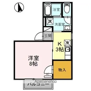 ロイヤルファミール D【2階】の間取り