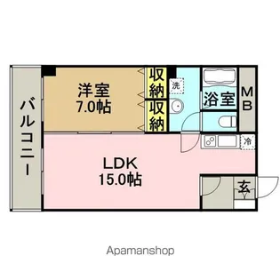 クラッセ博多駅南【8階】の間取り