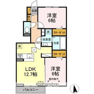 ル・グランIII【1階】の間取り