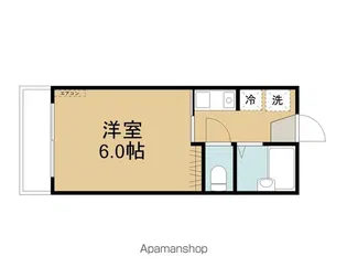 カレッジハウス湖山【201号室】の間取り