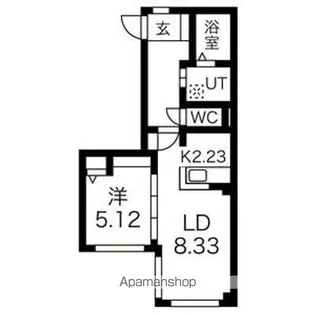 THE RESIDENCE PARK YAMAHANA (旧NH【2階】の間取り