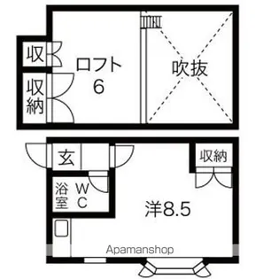 サンシャインパレス【303号室】の間取り