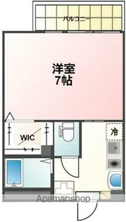 ルネコート高砂WEST A棟【2階】の間取り