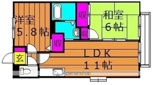 インペリアルパレス【2階】の間取り