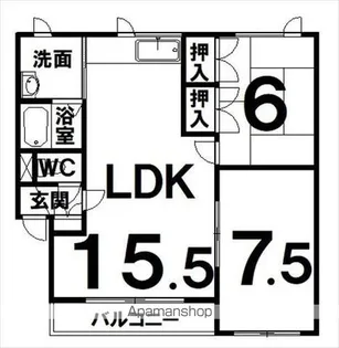 エスパレンス157【A号室】の間取り