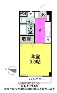 ブルームハイツ【1階】の間取り