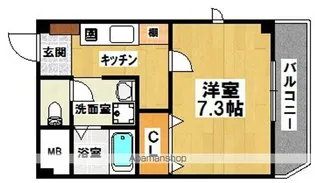 1Kの間取り画像