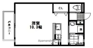 サニープレイス北山Ⅱ【1階】の間取り