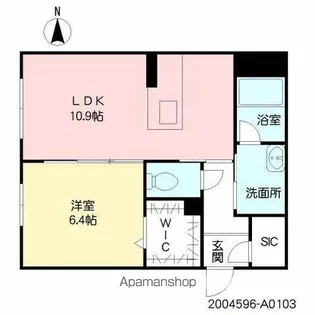 シャーメゾン 日向【103号室】の間取り